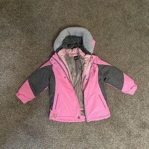 ZeroXposur Pink and Gray Patterned Jacket